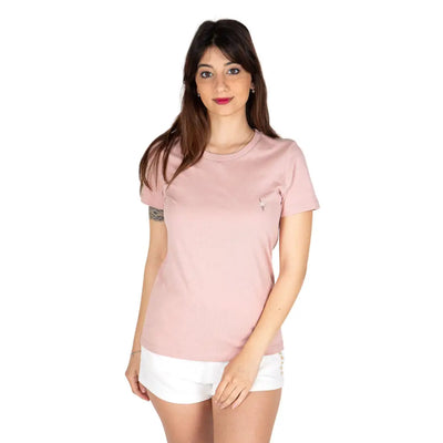 GRABS | T-shirt donna a mezza manica paricollo in cotone