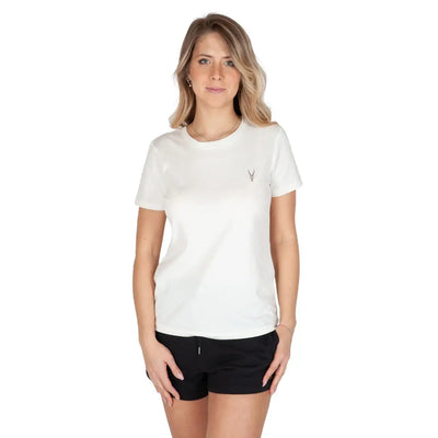 GRABS | T-shirt donna a mezza manica paricollo in cotone