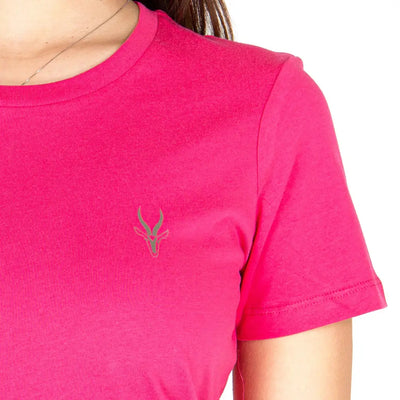 GRABS | T-shirt donna a mezza manica paricollo in cotone