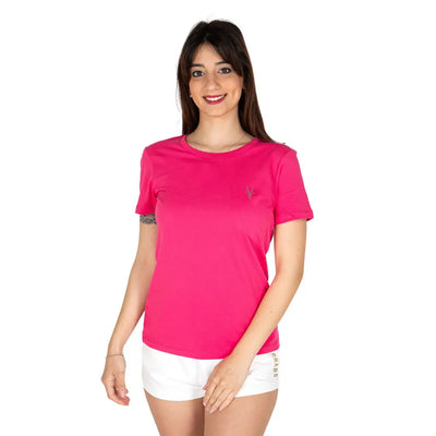 GRABS | T-shirt donna a mezza manica paricollo in cotone