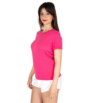 GRABS | T-shirt donna a mezza manica paricollo in cotone