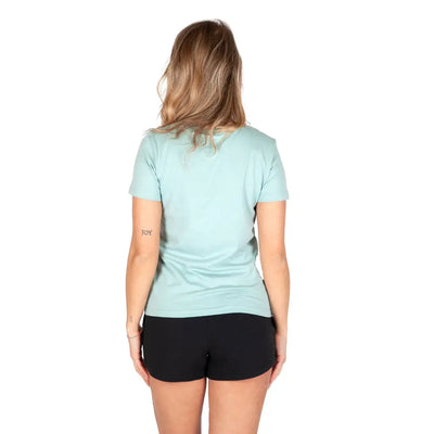 GRABS | T-shirt donna a mezza manica paricollo in cotone