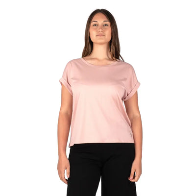 GRABS | T shirt donna a paricollo con manica kimono in puro