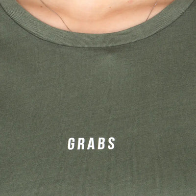 GRABS | T-shirt donna paricollo a mezza manica in cotone