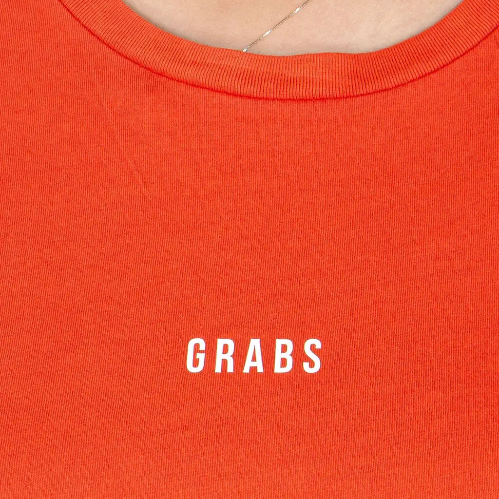 GRABS | T-shirt donna paricollo a mezza manica in cotone