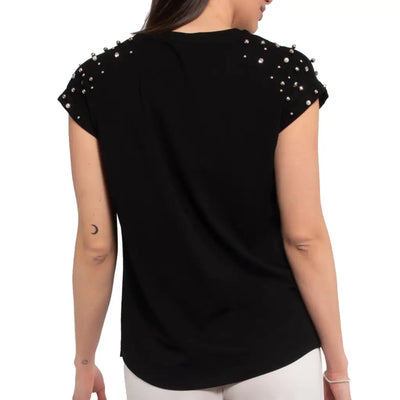 VERDISSIMA | T-shirt donna paricollo a mezza manica