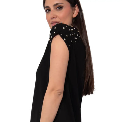 VERDISSIMA | T-shirt donna paricollo a mezza manica