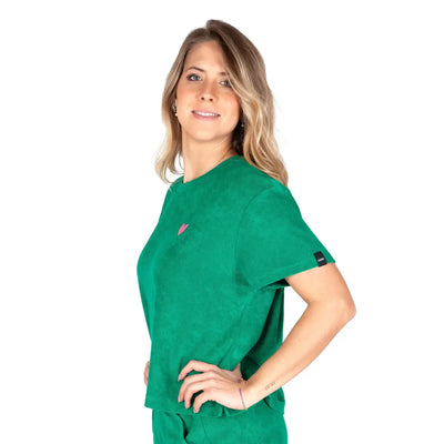 GRABS | T-shirt in spugna di cotone donna a mezza manica