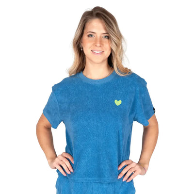 GRABS | T-shirt in spugna di cotone donna a mezza manica