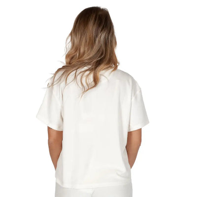 GRABS | T-shirt in spugna di cotone donna a mezza manica