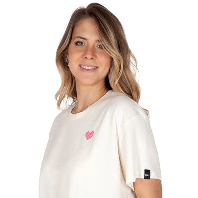 GRABS | T-shirt in spugna di cotone donna a mezza manica