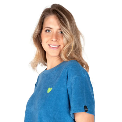 GRABS | T-shirt in spugna di cotone donna a mezza manica