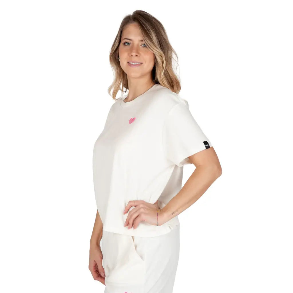 GRABS | T-shirt in spugna di cotone donna a mezza manica p