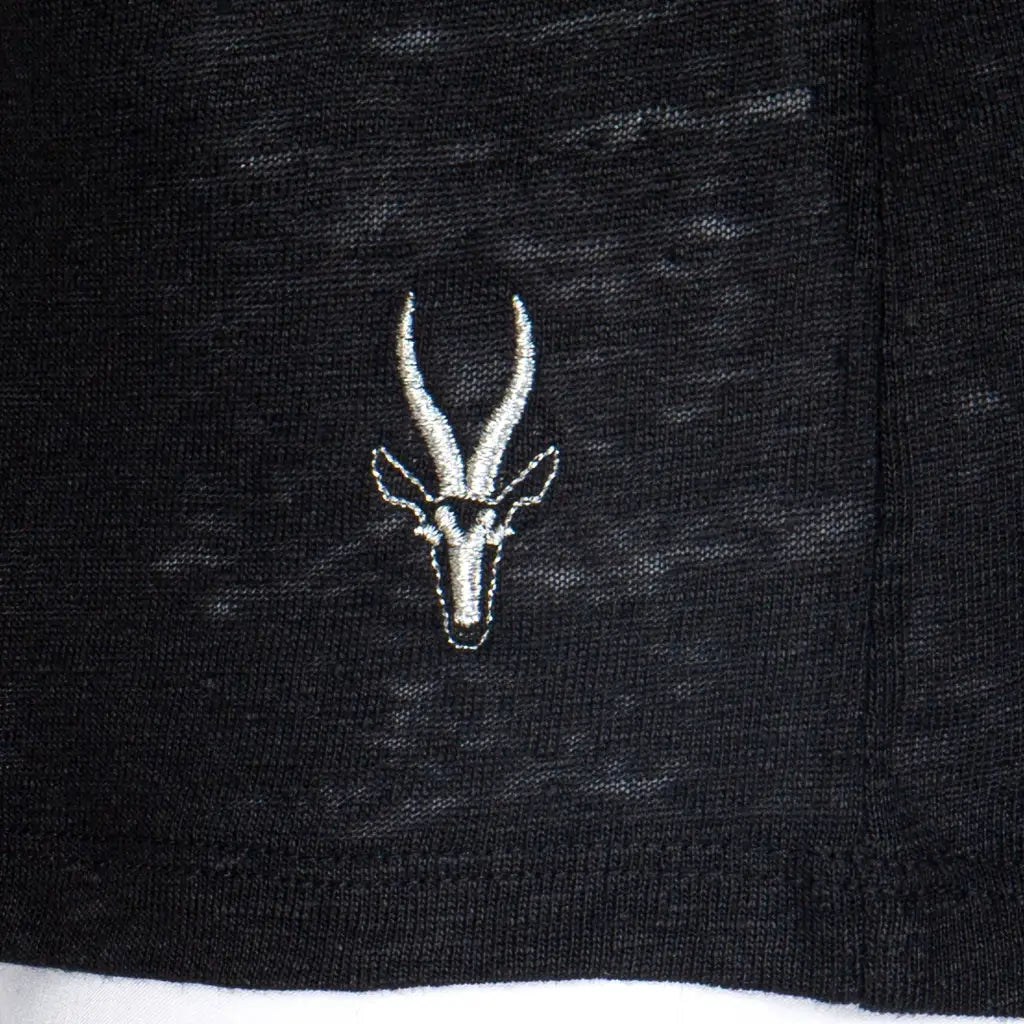 GRABS | T-Shirt scollo a V a mezza manica in puro lino
