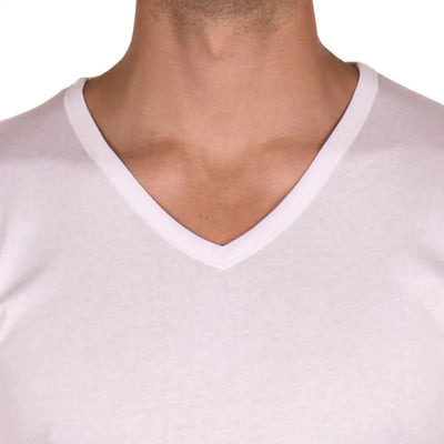RAGNO | T-Shirt uomo a mezza manica con scollo a V in cotone