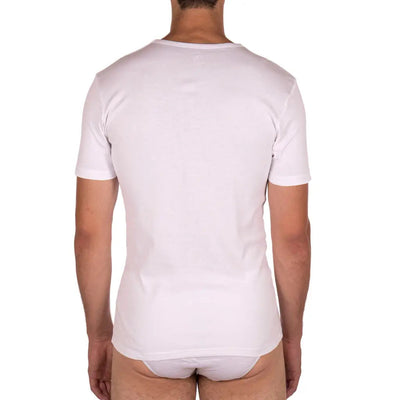 RAGNO | T-Shirt uomo a mezza manica con scollo a V in cotone