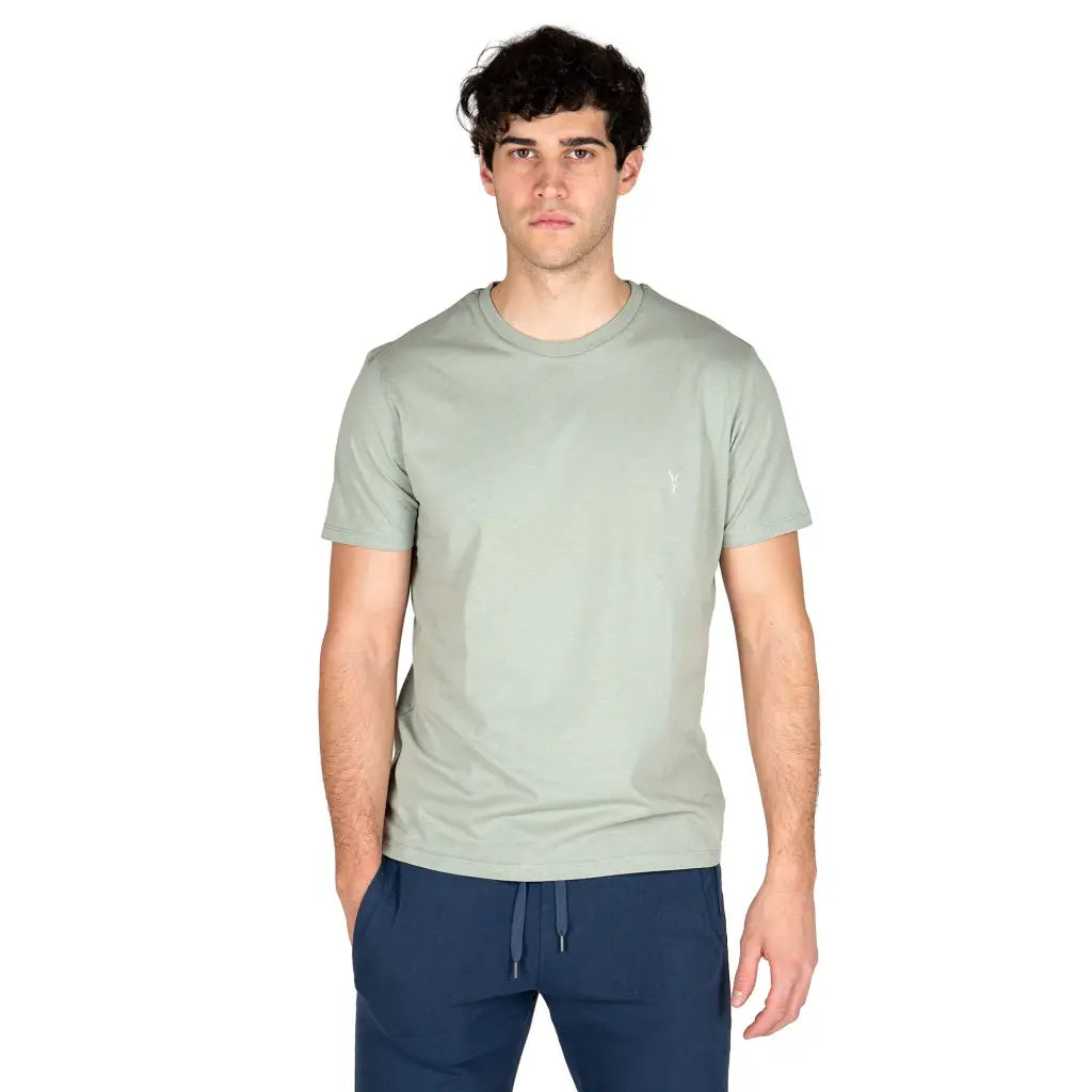 GRABS | T-shirt uomo a mezza manica paricollo in cotone