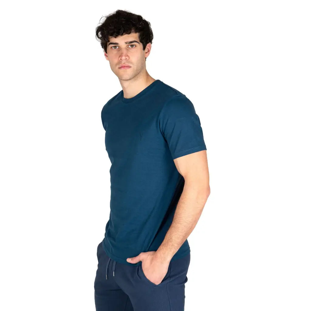 GRABS | T-shirt uomo a mezza manica paricollo in cotone