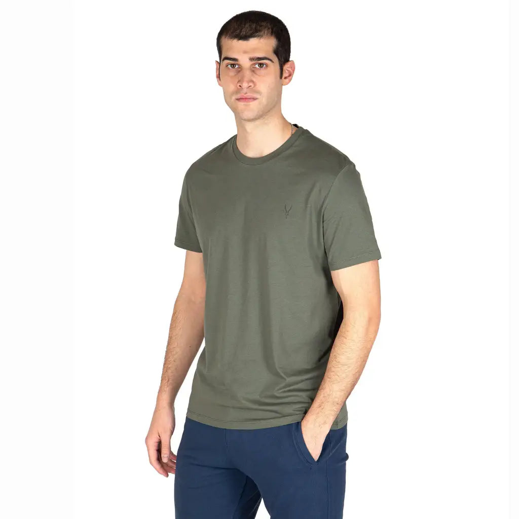 GRABS | T-shirt uomo a mezza manica paricollo in cotone