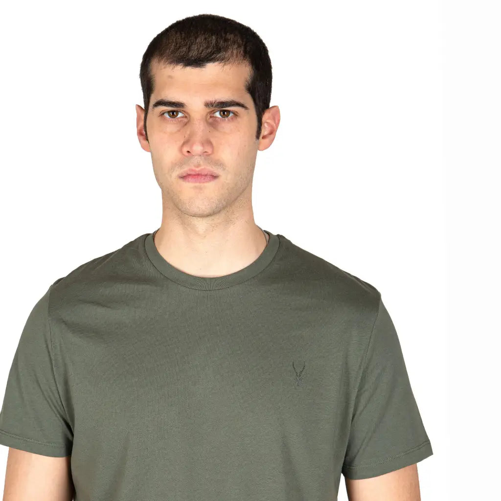 GRABS | T-shirt uomo a mezza manica paricollo in cotone