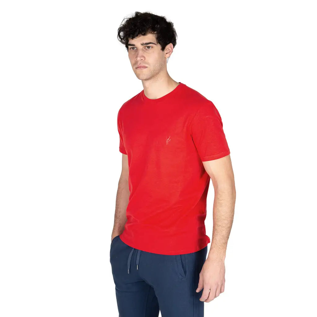 GRABS | T-shirt uomo a mezza manica paricollo in cotone