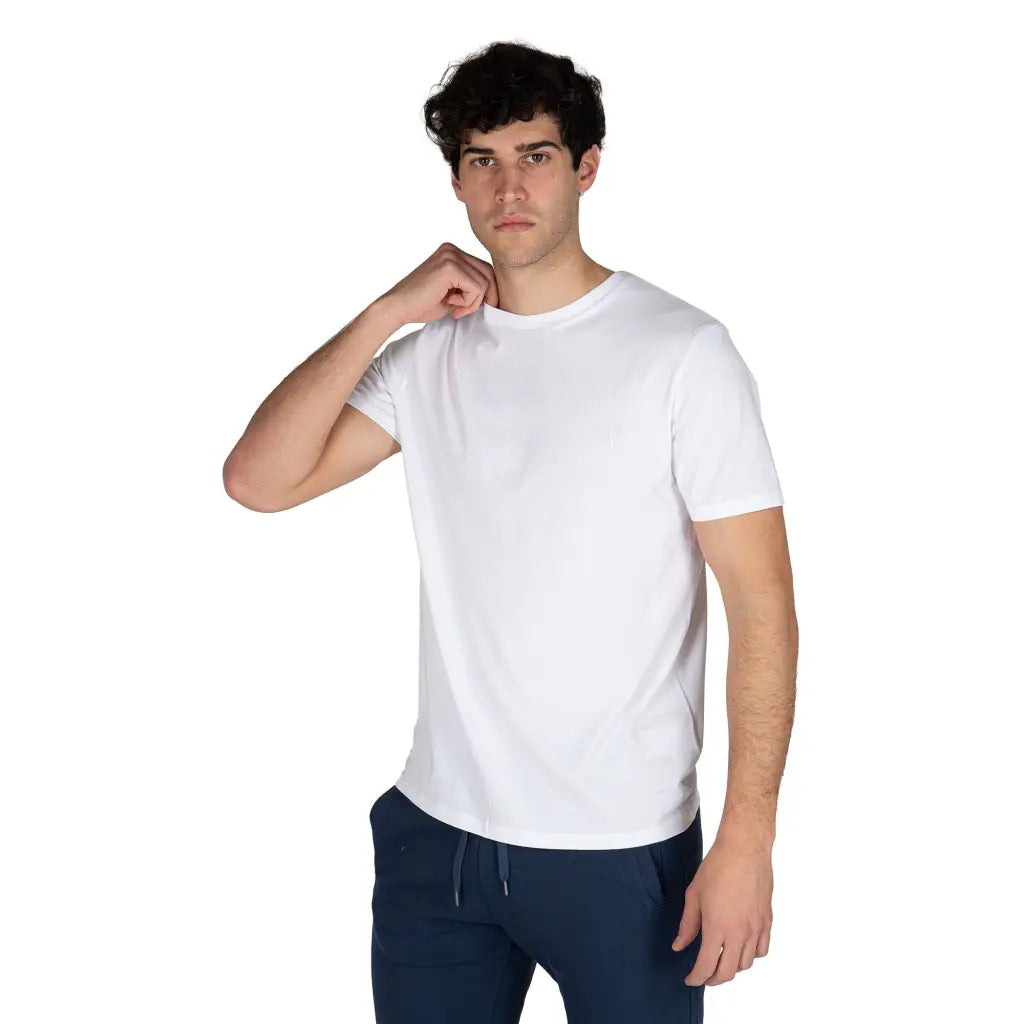 GRABS | T-shirt uomo a mezza manica paricollo in cotone