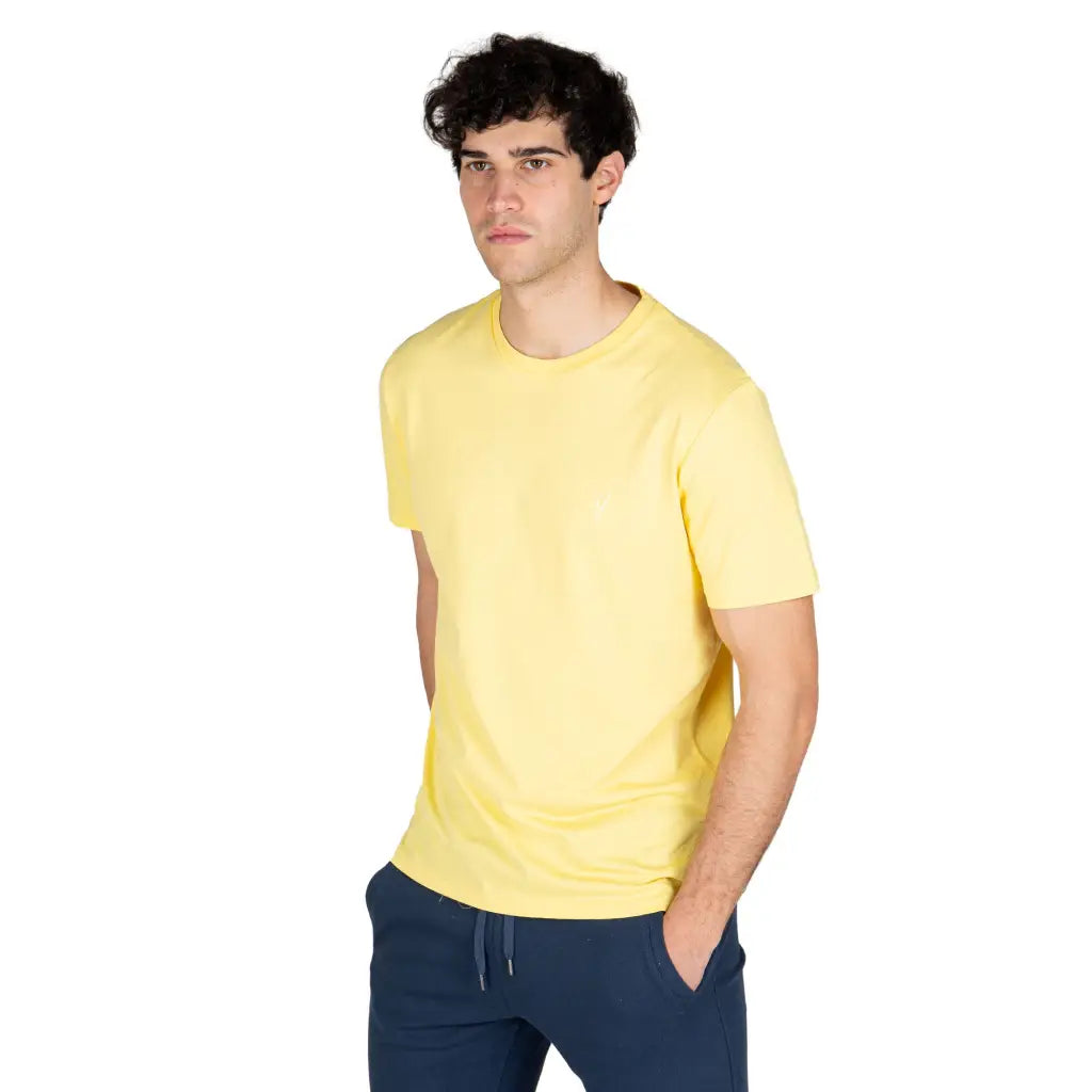 GRABS | T-shirt uomo a mezza manica paricollo in cotone