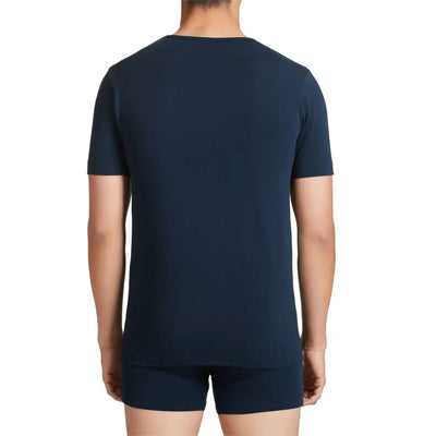RAGNO | T-shirt uomo a mezza manica paricollo in cotone