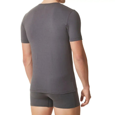 RAGNO | T-shirt uomo a mezza manica paricollo in cotone