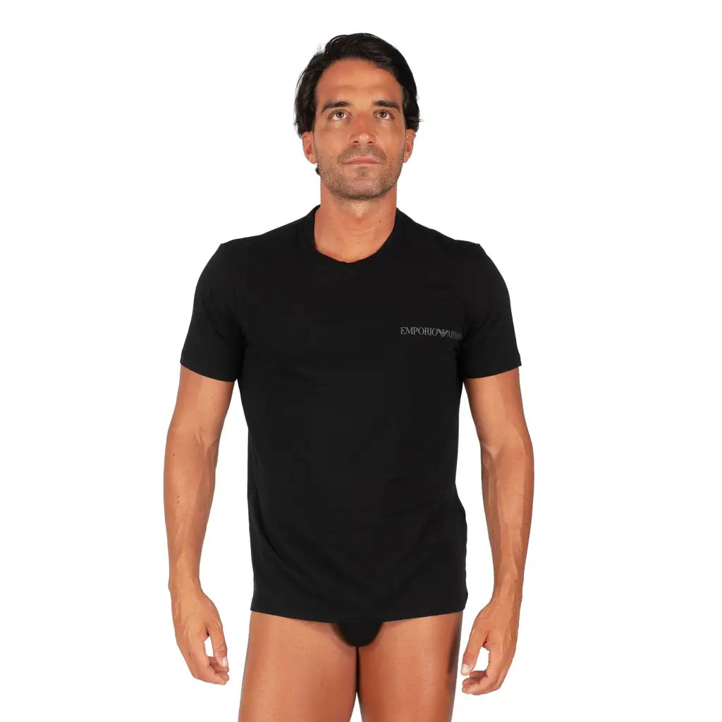 EMPORIO ARMANI | T-shirt uomo a mezza manica paricollo