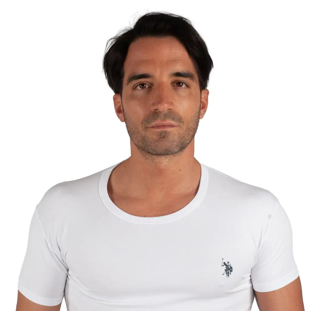 U.S. POLO ASSN. | T shirt uomo a mezza manica paricollo
