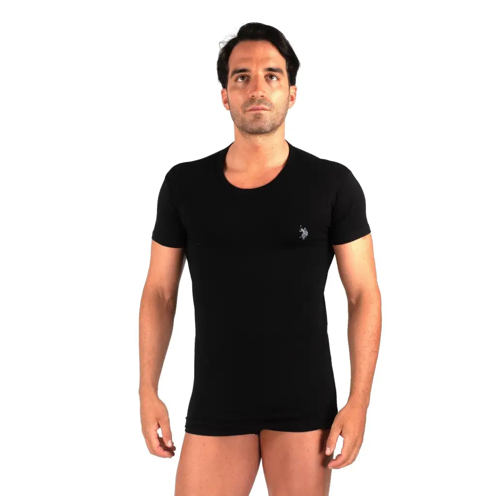 U.S. POLO ASSN. | T shirt uomo a mezza manica paricollo