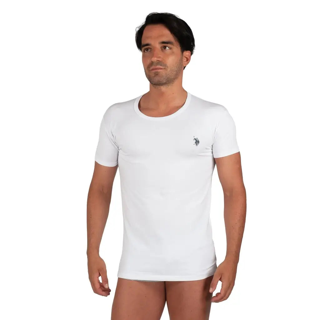 U.S. POLO ASSN. | T shirt uomo a mezza manica paricollo