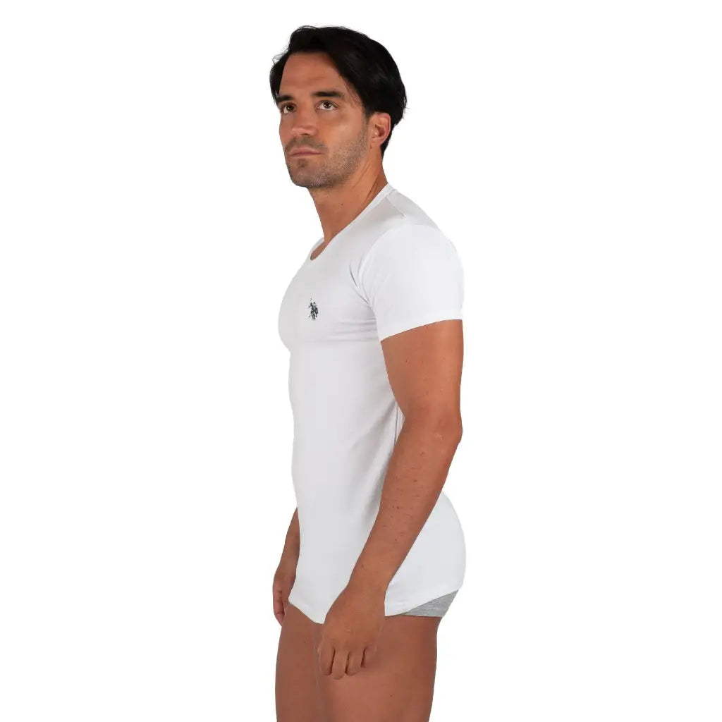 U.S. POLO ASSN. | T shirt uomo a mezza manica paricollo