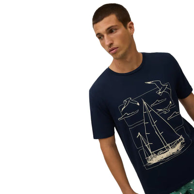 YSABEL MORA | T-shirt uomo a mezza manica paricollo