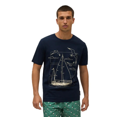 YSABEL MORA | T-shirt uomo a mezza manica paricollo