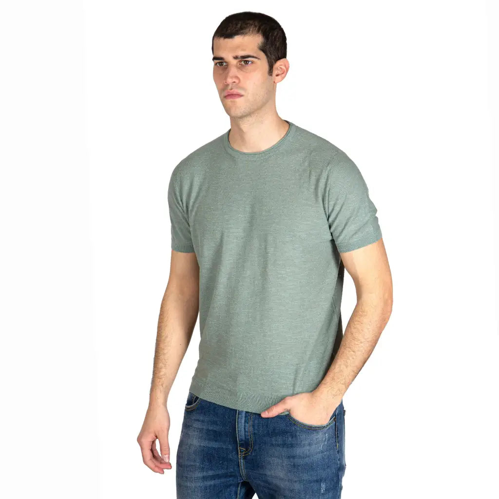 MARIOTTI LAB | T-shirt uomo a mezza manica paricollo