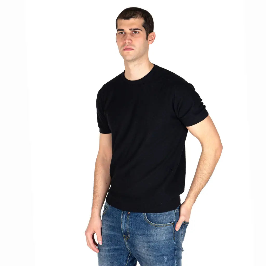 MARIOTTI LAB | T-shirt uomo a mezza manica paricollo