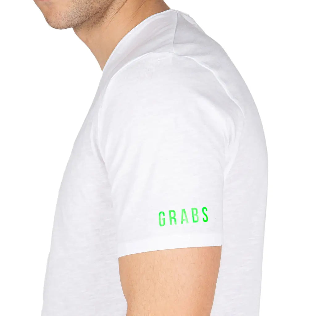 GRABS | T - shirt uomo a mezza manica paricollo a taglio