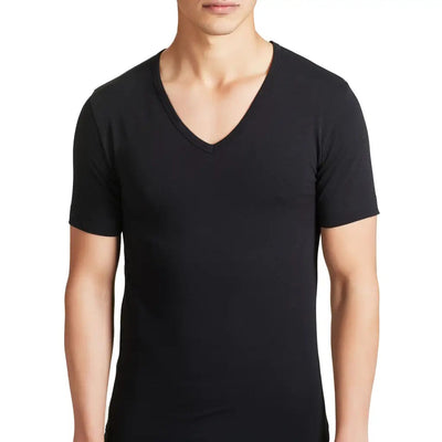 RAGNO | T-shirt uomo a mezza manica scollo a V in cotone