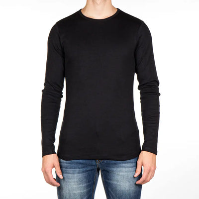 RAGNO | T-shirt uomo a paricollo a manica lunga in caldo