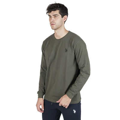 U.S. POLO ASSN. | T-shirt uomo paricollo a manica lunga