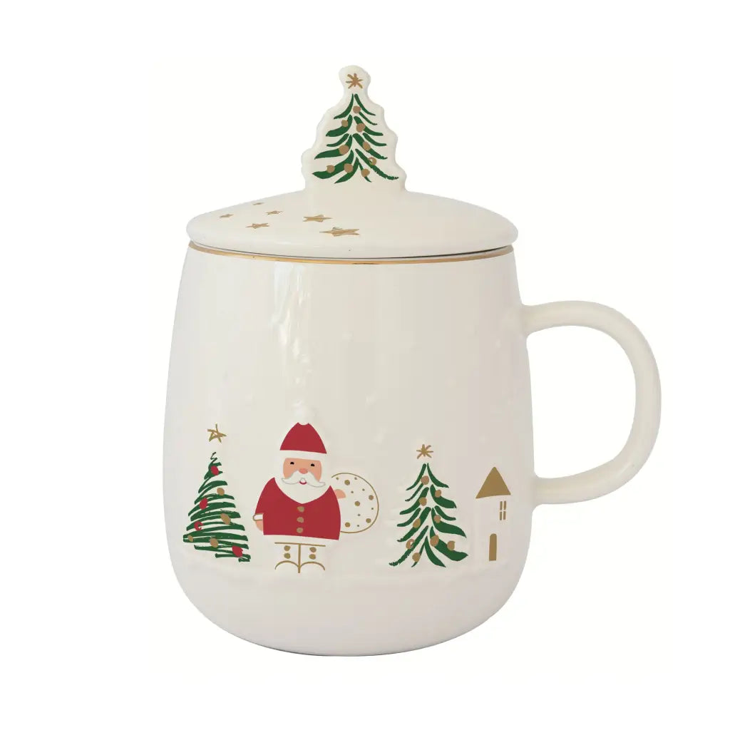 EASY LIFE | Tazza in porcellana 450 ml con coperchio