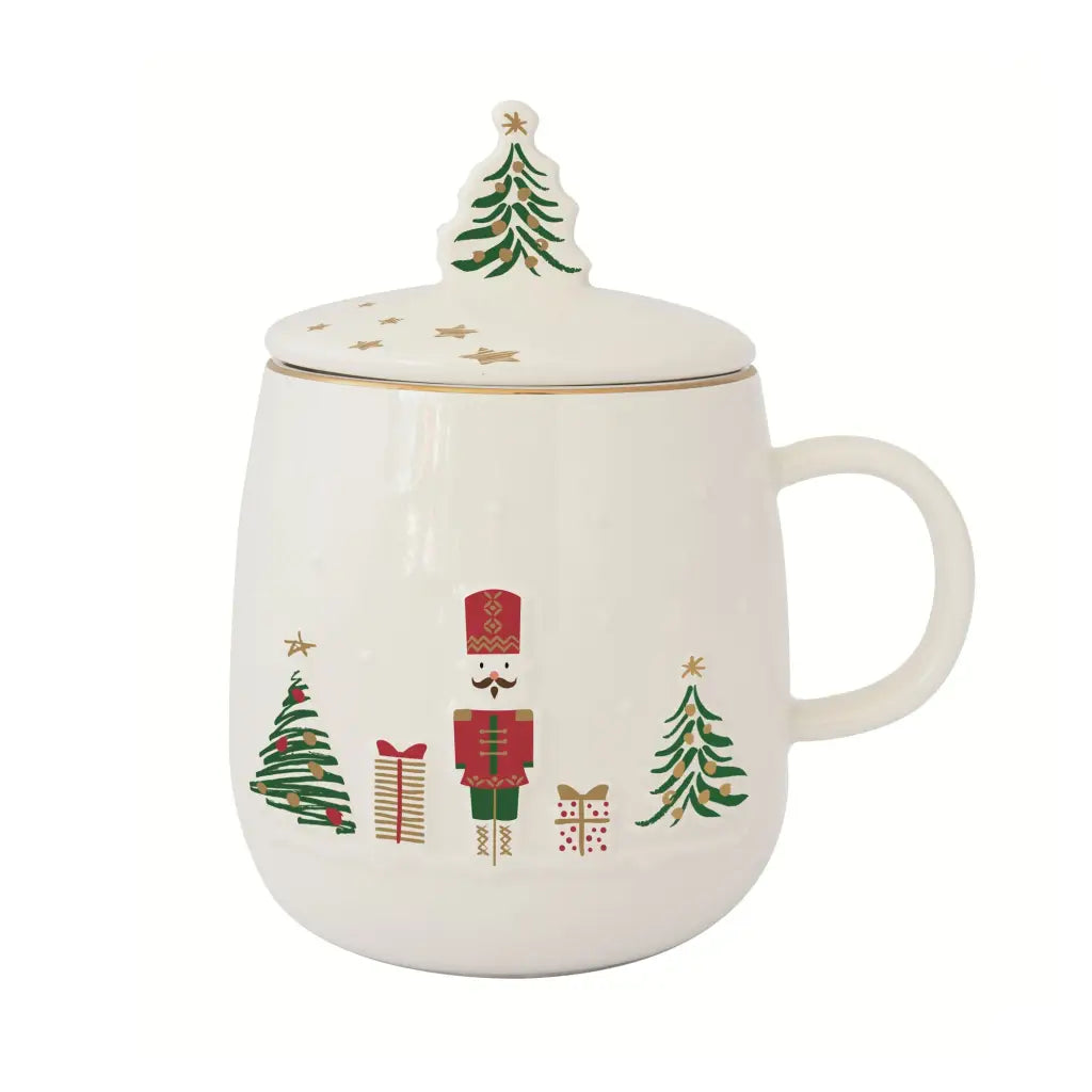 EASY LIFE | Tazza in porcellana 450 ml con coperchio