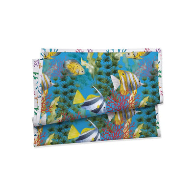 DAUNEX | Telo mare in microfibra Mare Blu in fantasia
