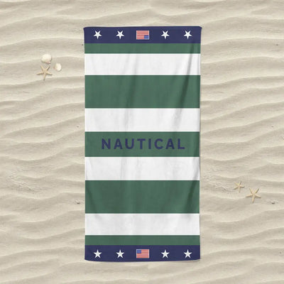 DAUNEX | Telo mare unisex in spugna jacquard Captain