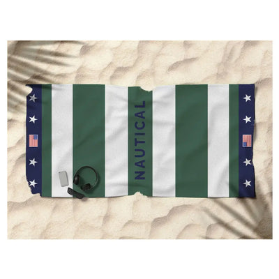 DAUNEX | Telo mare unisex in spugna jacquard Captain