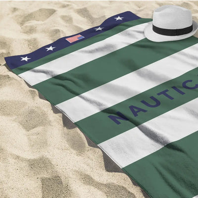 DAUNEX | Telo mare unisex in spugna jacquard Captain