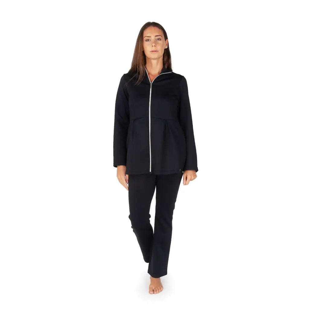 MARYPLAID - MARYHOME | Tuta casual donna con zip in tessuto