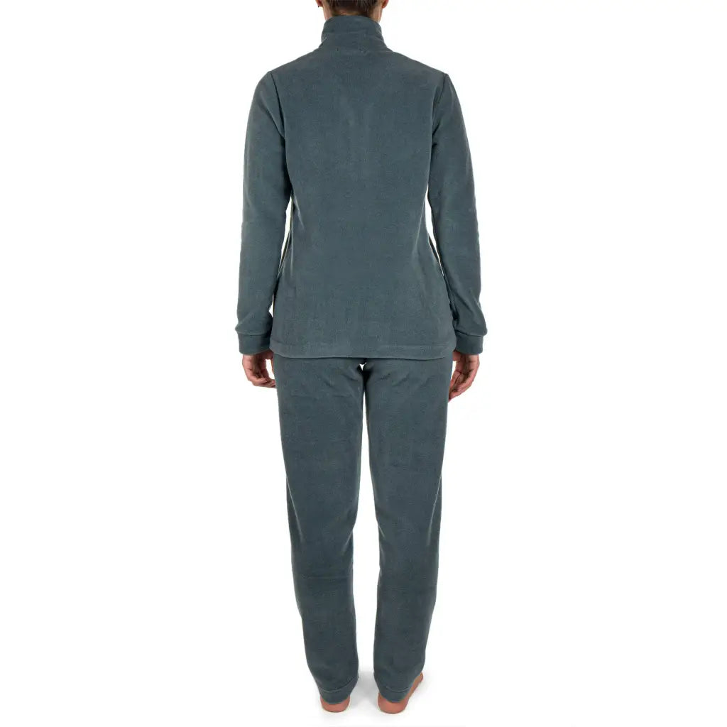 B&B | Tuta donna con zip a manica lunga in Pile tinta unita
